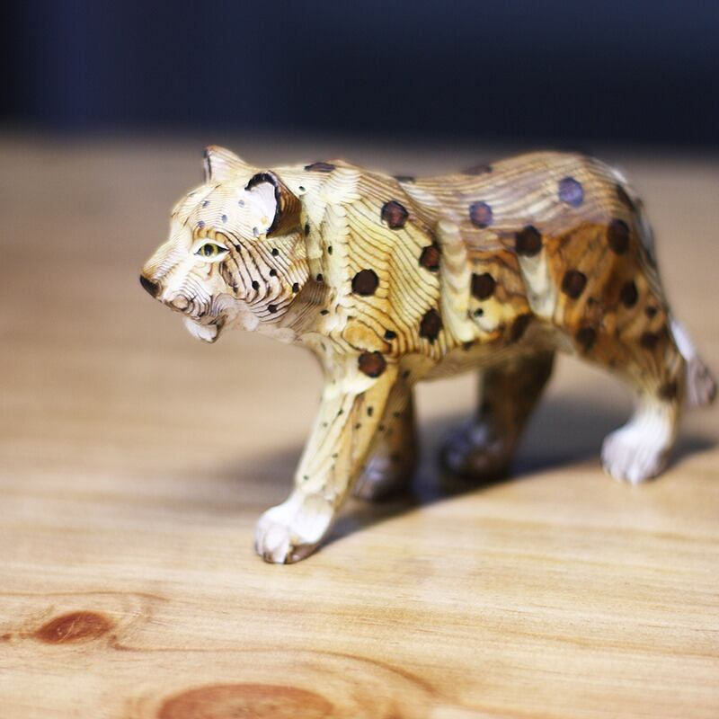 木彫り動物 置物【3種】ペンギンベビー 贈り物 デスクトップ 部屋