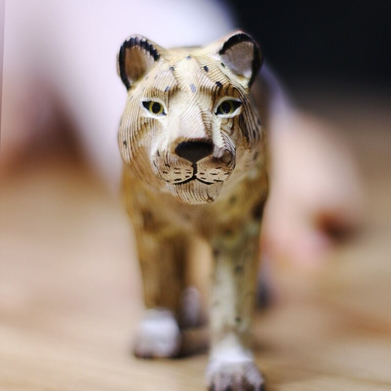 木彫り動物 置物【3種】ペンギンベビー 贈り物 デスクトップ 部屋