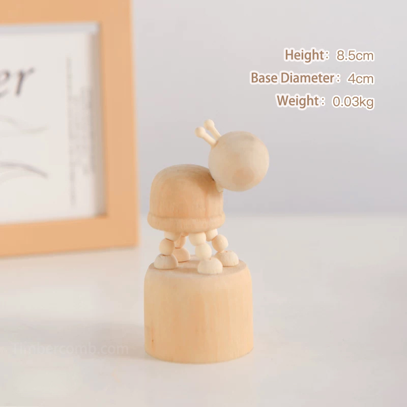 木製パペット、デスク小物、可愛い動物、ピエロ人形、子供部屋の装飾、クリエイティブな贈り物