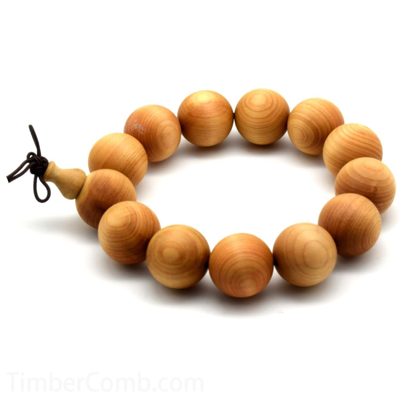 ユニ Thuja Sutchuensis 木製ビーズ 木製ブレスレット ネックレス 祈り マーラ リストバンド ブレスレット, 木の質数珠-木彫り高級人気専門店