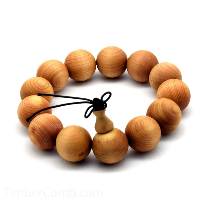 ユニ Thuja Sutchuensis 木製ビーズ 木製ブレスレット ネックレス 祈り マーラ リストバンド ブレスレット, 木の質数珠-木彫り高級人気専門店