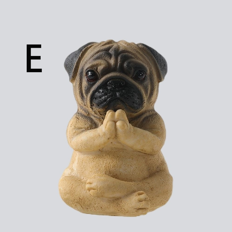 犬の置物 ヨガドッグ ドッグ オーナメント綺麗 高級 ミニサイズ 犬のオブジェ 樹脂製 心癒し