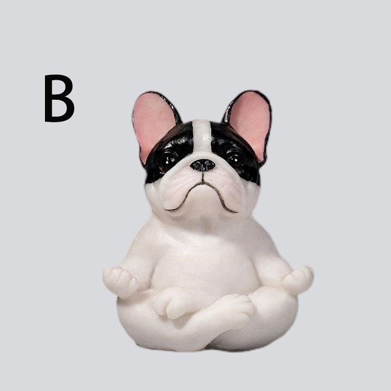犬の置物 ヨガドッグ ドッグ オーナメント綺麗 高級 ミニサイズ 犬のオブジェ 樹脂製 心癒し
