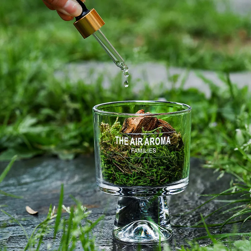 アロマディフューザー ドライフラワー 松・苔 アロマオイル ルームフレグランス ギフト プレゼント 置物