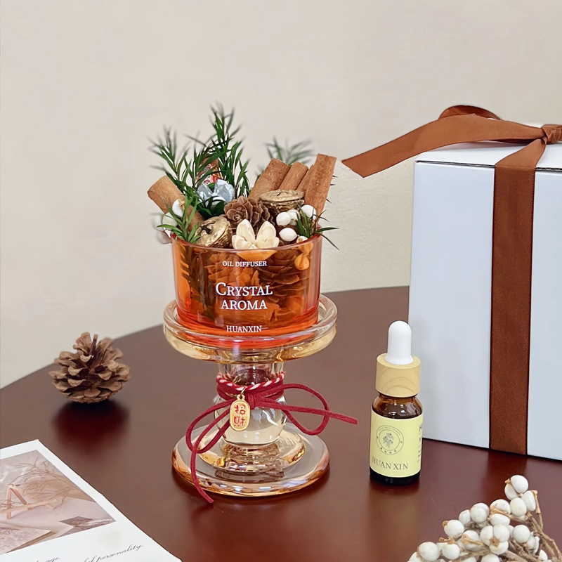 アロマディフューザー ドライフラワー (シナモン・松ぼっくり・ドライフルーツ) アロマオイル ナチュラル 香り おしゃれ 癒し ルームフレグランス
