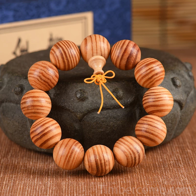 数珠ブレスレット 天然木 ビーズサイズ20mm メンズレディース 腕輪ブレスレット お守り 木製 ブレス