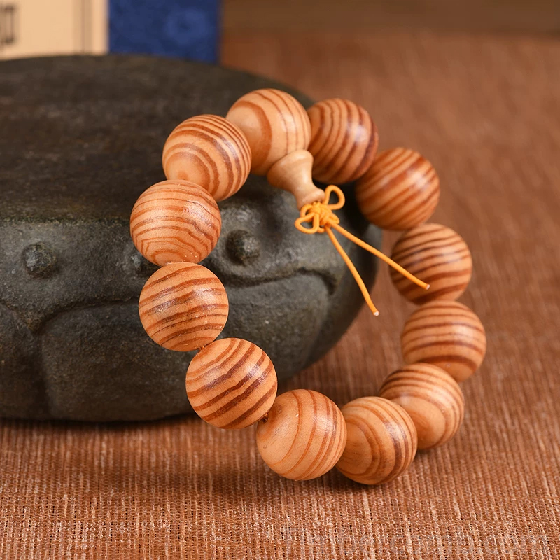 数珠ブレスレット 天然木 ビーズサイズ20mm メンズレディース 腕輪ブレスレット お守り 木製 ブレス