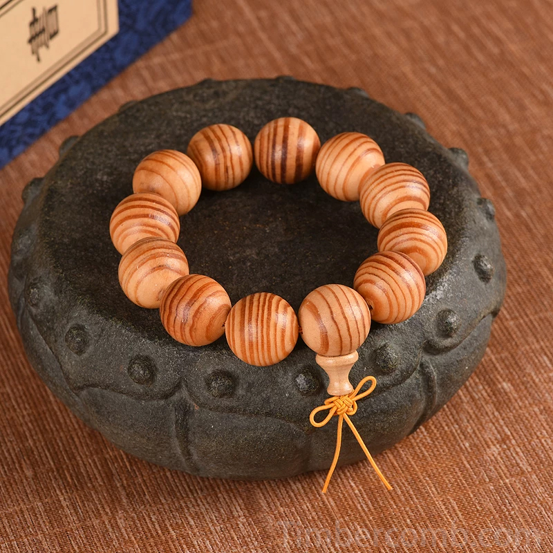 数珠ブレスレット 天然木 ビーズサイズ20mm メンズレディース 腕輪ブレスレット お守り 木製 ブレス