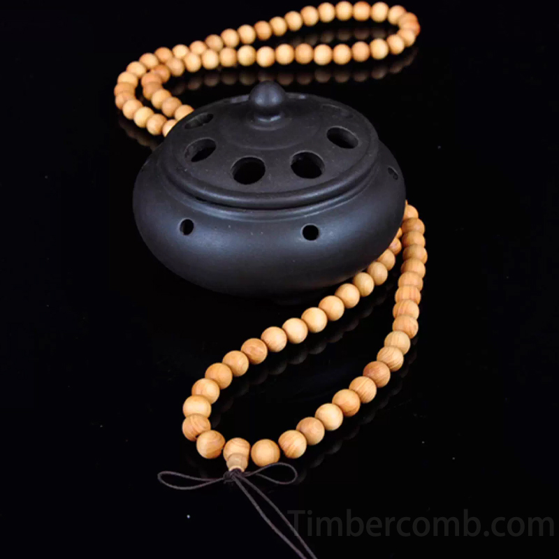 数珠ブレスレット 天然木 108玉 ヒノキ 念珠ブレスレット メンズレディース お守り 腕輪ブレスレット 魔除け