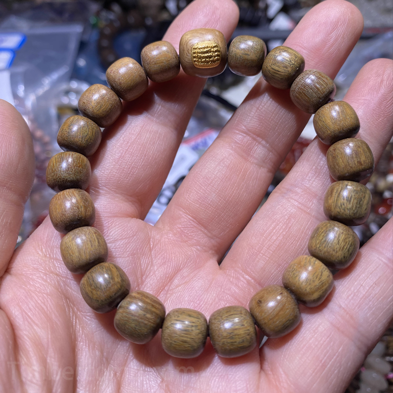 緑檀木ブレスレット レディース 数珠ブレスレット お守り ビーズサイズ10mm 天然木 腕輪ブレスレット