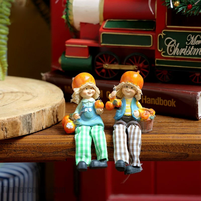 カップル人形置物 ガーデンパーテーション・バルコニー・レストラン飾り台 つり足スタンド ホームデコレーションギフト