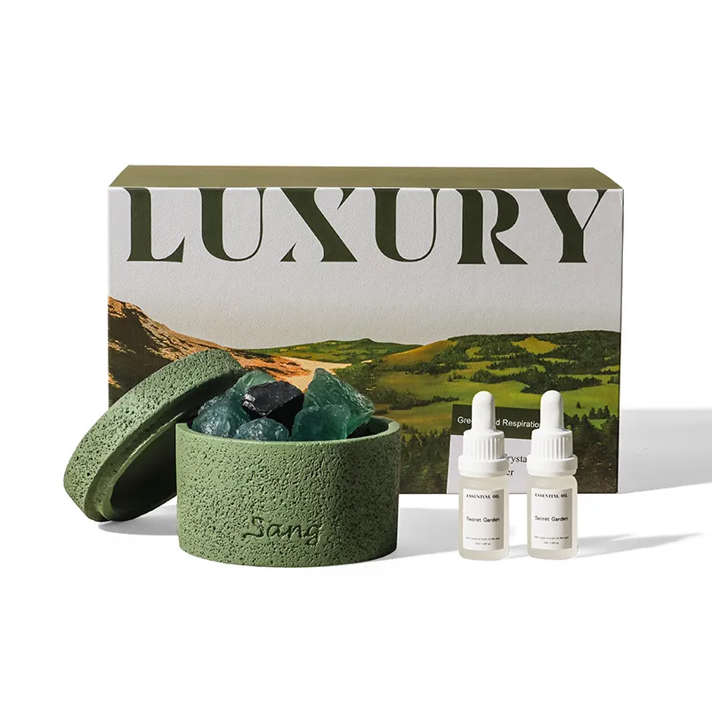 アロマストーン 天然石 水晶 おしゃれ アロマディフューザー エッセンシャルオイル ギフトパック とうき入り 置物 インテリア ルームフレグランス ストーン