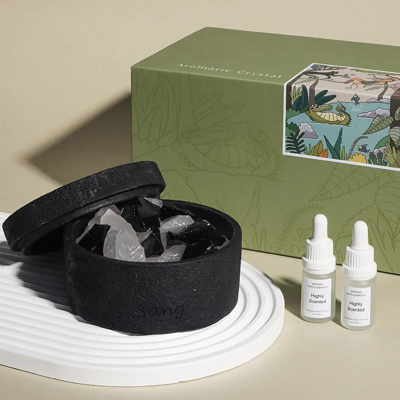 アロマストーン 天然石 水晶 おしゃれ アロマディフューザー エッセンシャルオイル ギフトパック とうき入り 置物 インテリア ルームフレグランス ストーン