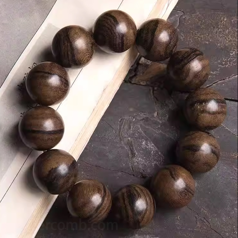 沈香ブレスレット お守り カジュアル 20mm 数珠ブレスレット メンズレディース 腕輪ブレス 天然木