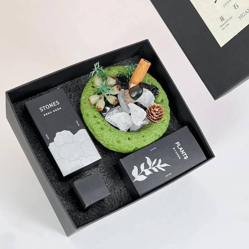 アロマストーン ストーンディフューザー 天然石 ドライフラワー植物 アロマオイル ギフト