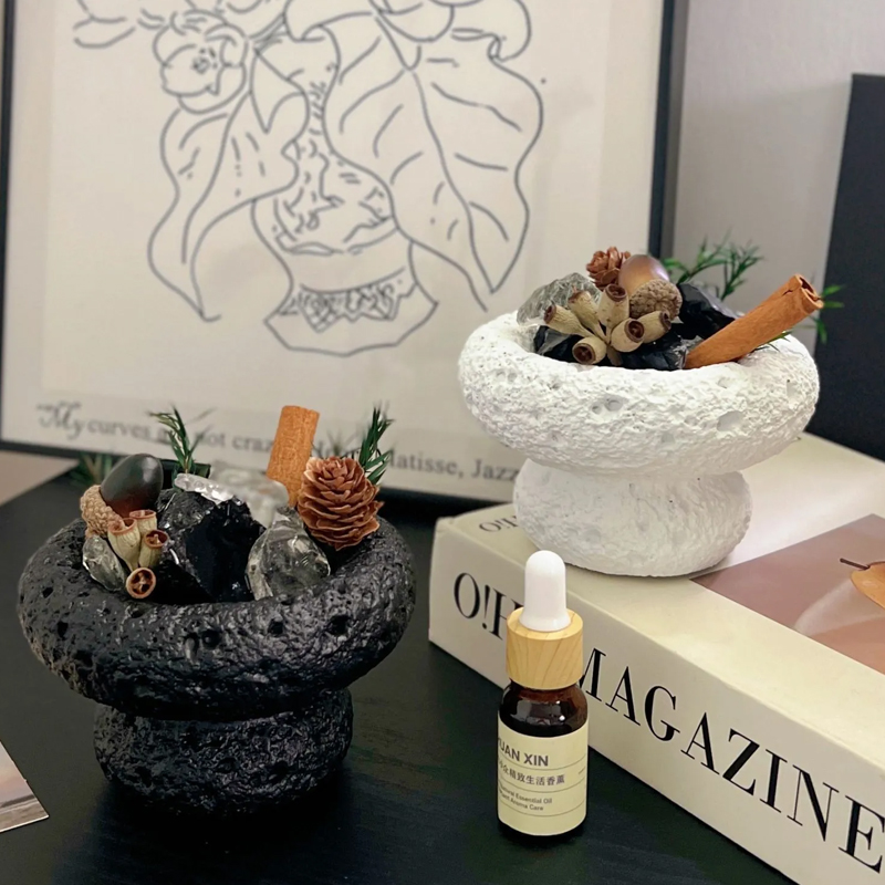 アロマストーン ストーンディフューザー 天然石 ドライフラワー植物 アロマオイル ギフト