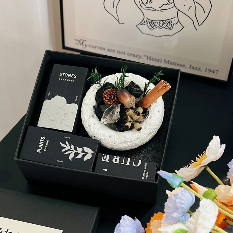アロマストーン ストーンディフューザー 天然石 ドライフラワー植物 アロマオイル ギフト
