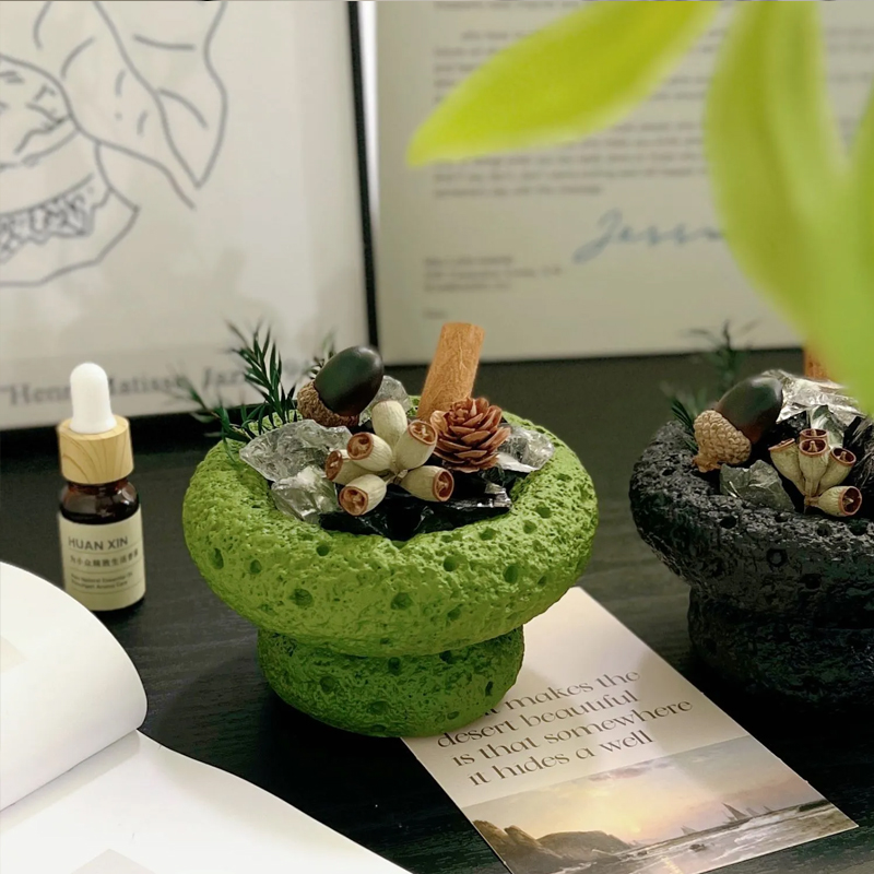 アロマストーン ストーンディフューザー 天然石 ドライフラワー植物 アロマオイル ギフト