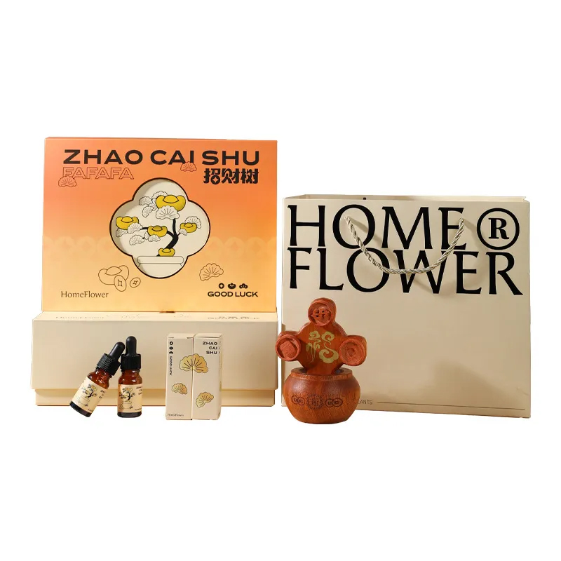 金運の木 アロマディフューザー アロマオイル付き 開運グッズ 無水式アロマオイルディフューザー