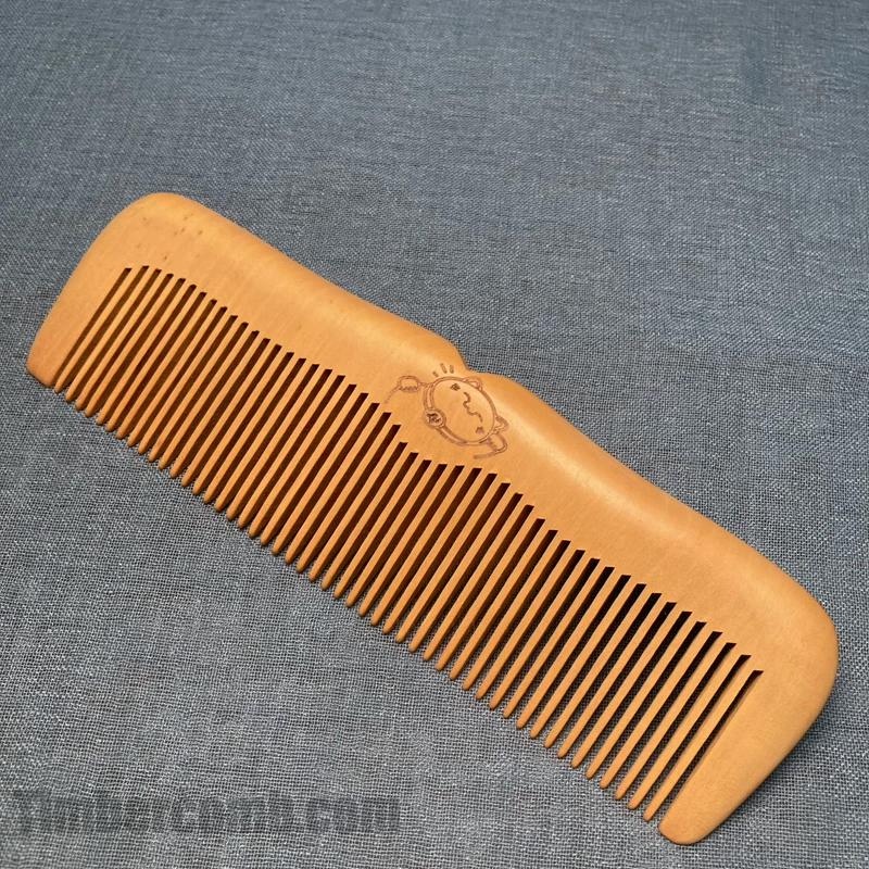 つげ櫛 ヘアコーム 木製の櫛 静電気防止 抜け毛防止 携帯用  美髪 頭皮マッサージ 天然木
