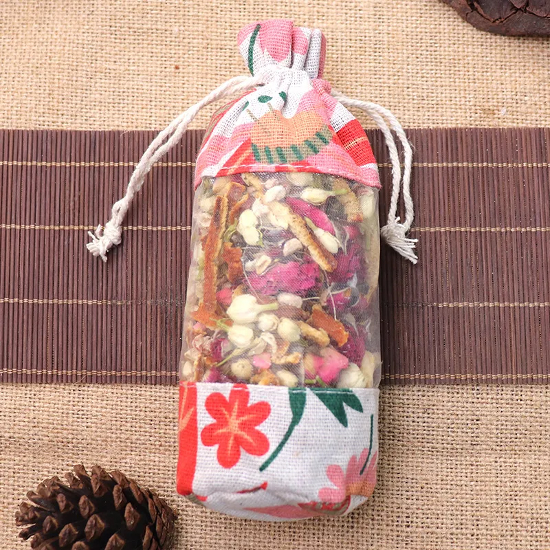 アロマサシェ バラ ジャスミン ヨモギ サシェ 香り袋 天然 芳香 消臭 害虫 除け