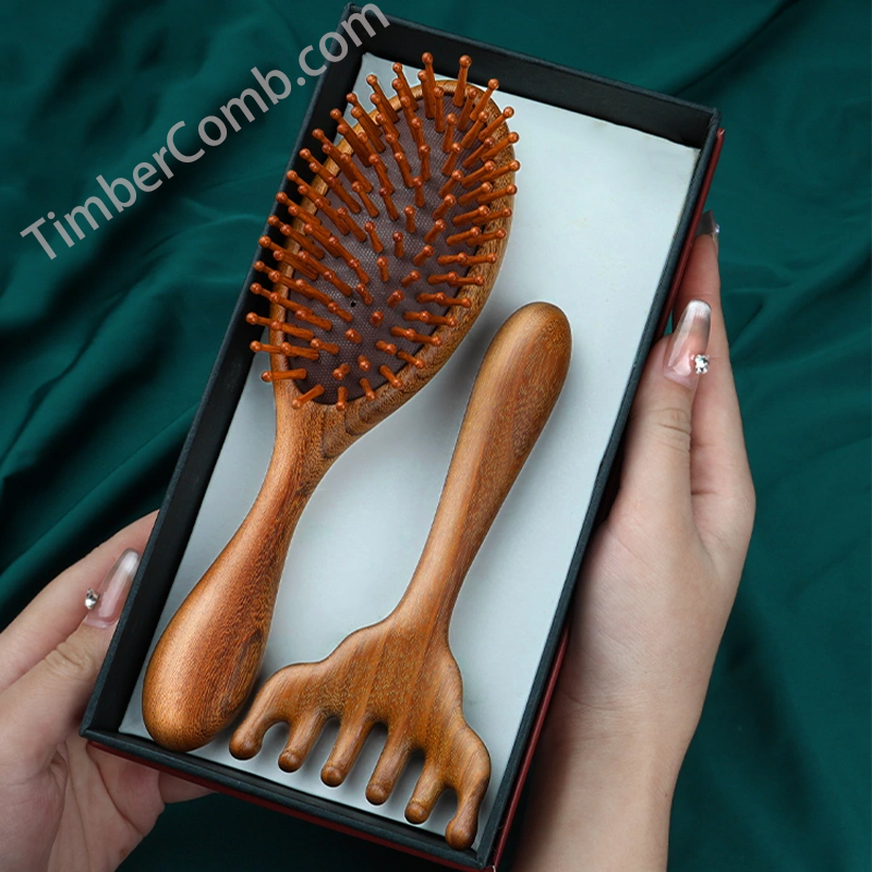 金糸檀木 × ナツメギエアクッション櫛