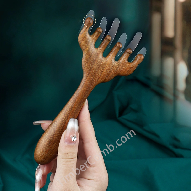 金糸檀木 × ナツメギエアクッション櫛