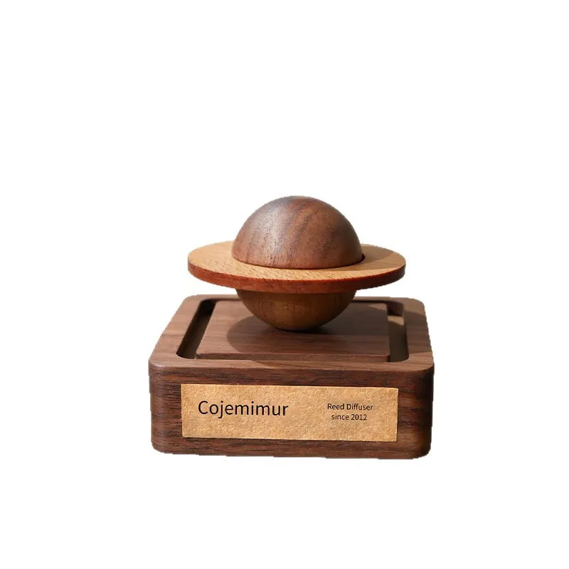 小惑星 アロマディフューザー 木製 アロマオイル アロマウッド 天然木 卓上 おしゃれ インテリア 癒し 芳香器 ナチュラル シンプル プレゼント