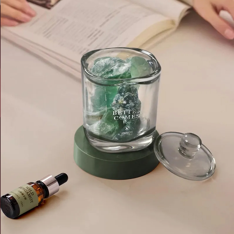 アロマランプ アロマライト アロマストーンセット【天然石340g+ 精油10ml+led台座1台+ガラス1本】ストーンディフューザー 置物 開運 インテリア ギフト プレゼント