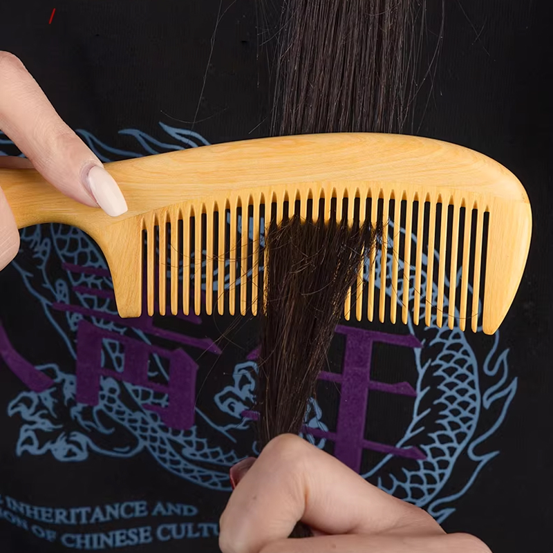 つげ櫛 木の櫛 静電気防止 ヘアケア 頭皮マッサージ 持ち運び コンパクト メンズ レディース