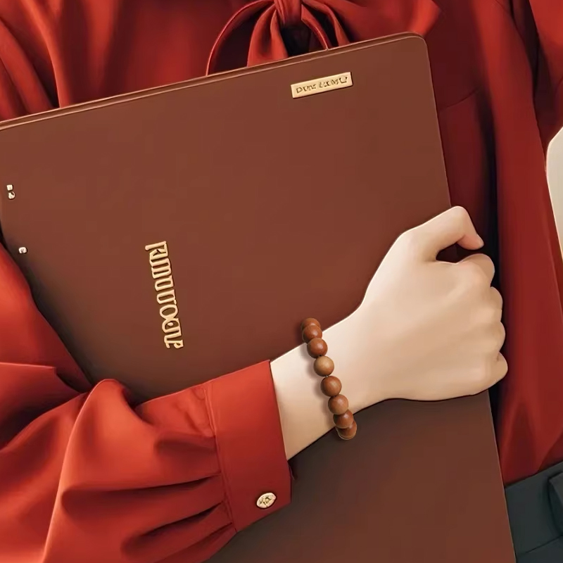 数珠ブレスレット 約10ミリ  桃の木 ブレスレット 男女兼用 天然木