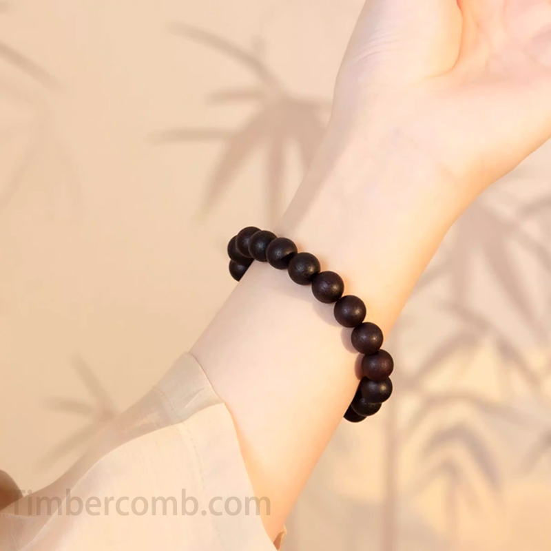 沈香ブレスレット 天然木 お守り ビーズサイズ 10mm 仏教ブレスレット レディース 木製 ブレスレット レトロ
