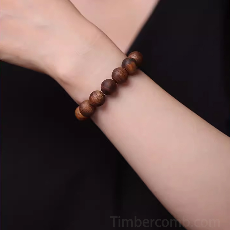 沈香木ブレスレット 天然木 カジュアル 腕輪ブレスレット メンズレディース 木製ブレスレット 高級感