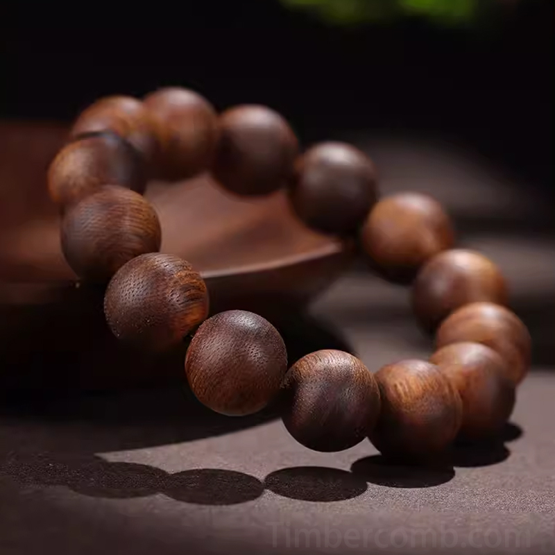 沈香木ブレスレット 天然木 カジュアル 腕輪ブレスレット メンズレディース 木製ブレスレット 高級感