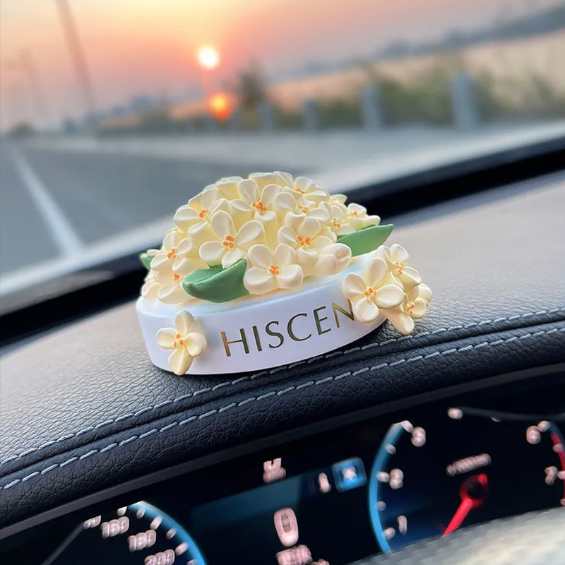 アロマストーン 金木犀 石膏製 アロマディフューザーストーン 置物 車載 インテリア アロマ プレゼント