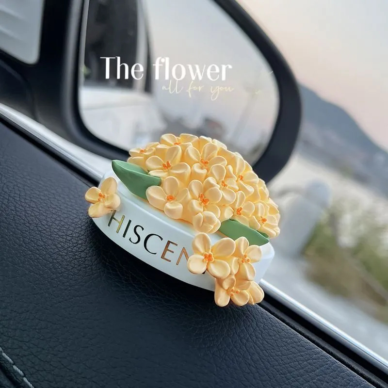 アロマストーン 金木犀 石膏製 アロマディフューザーストーン 置物 車載 インテリア アロマ プレゼント