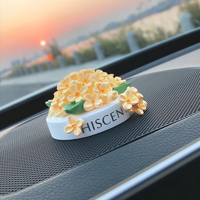 アロマストーン 金木犀 石膏製 アロマディフューザーストーン 置物 車載 インテリア アロマ プレゼント