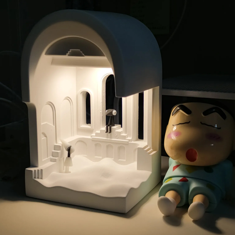 アロマランプ アロマライト アロマストーン 建築模型 石膏 ルームフレグランス 置物 癒し ギフト プレゼント