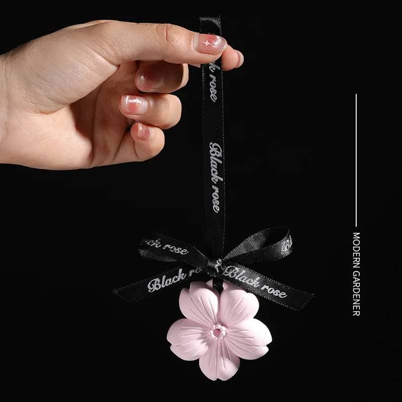 アロマストーン 桜の花 石膏製 ストーンディフューザー 吊り下げ タイプ ルームフレグランス ストーン おしゃれ ギフト プレゼント