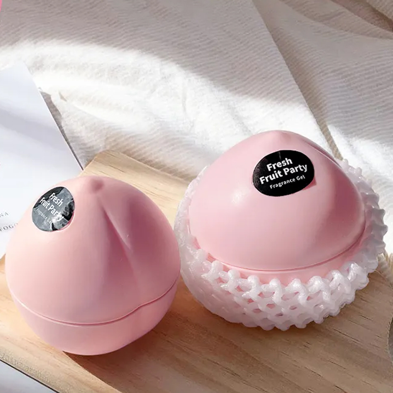 桃ピーチ かわいい 消臭剤 ソリッドフレグランス 芳香剤 部屋用 トイレ キッチン 玄関 ペット タバコ 車 小型 置き型