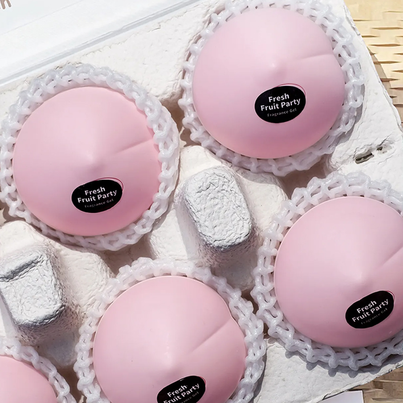 桃ピーチ かわいい 消臭剤 ソリッドフレグランス 芳香剤 部屋用 トイレ キッチン 玄関 ペット タバコ 車 小型 置き型