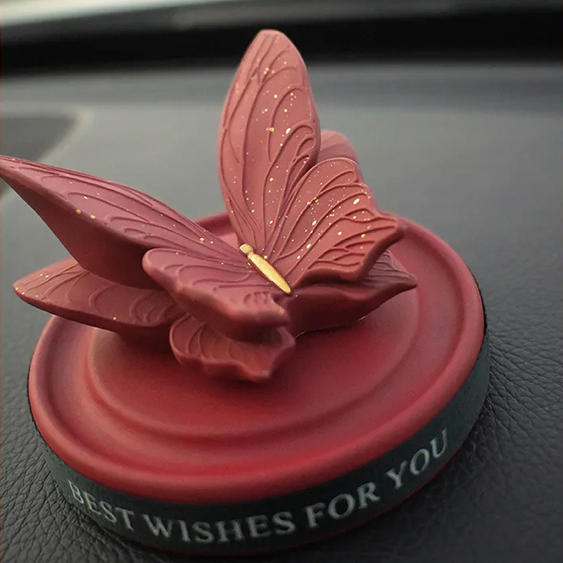 アロマストーン 紅蝶の形 車載アロマ インテリア 癒し 拡散ストーン アロマディフューザー 置物