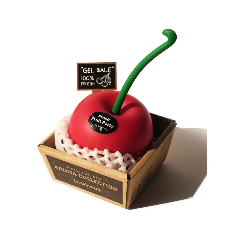 芳香剤 置き型 チェリー フルーツの香り 消臭 車載芳香剤 プレミアムアロマ 部屋 玄関 フレグランス ソリッド