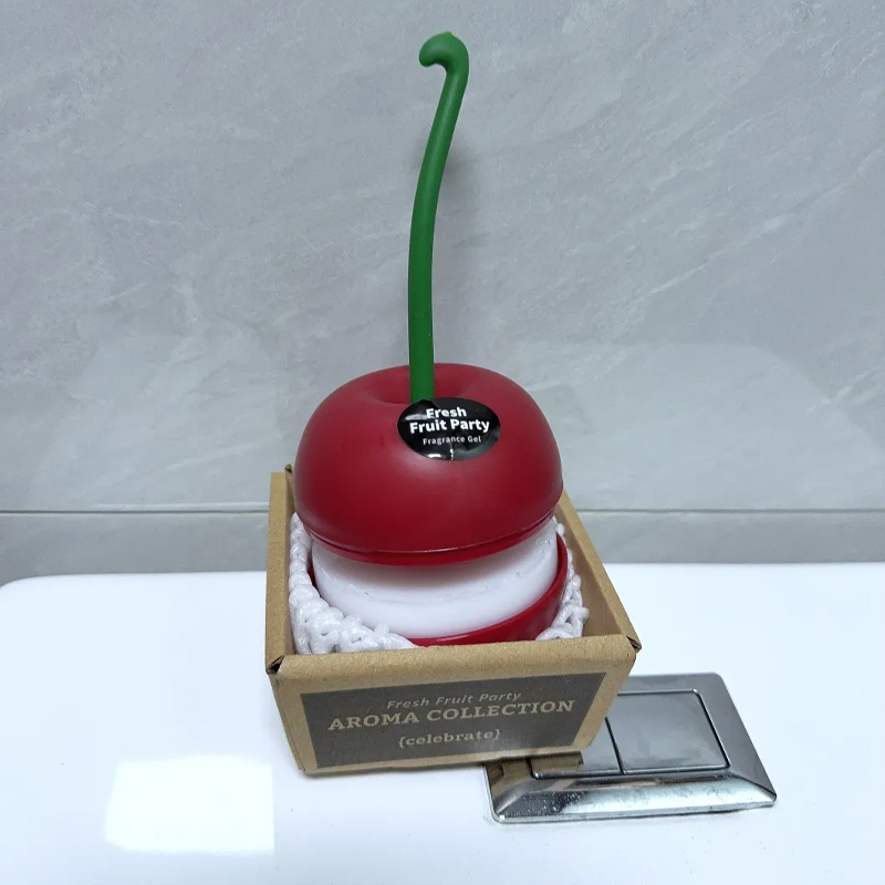 芳香剤 置き型 チェリー フルーツの香り 消臭 車載芳香剤 プレミアムアロマ 部屋 玄関 フレグランス ソリッド