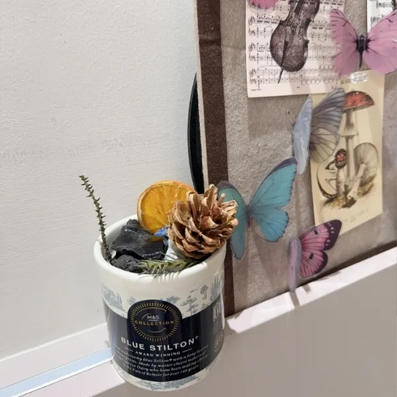 アロマストーン 天然石 ドライフラワー (シナモン・松ぼっくり ) アロマオイル 陶器 アロマセット アロマディフューザー 置物 インテリア ﻿