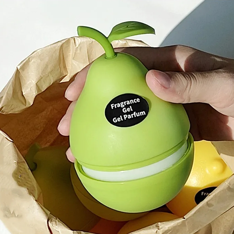 洋ナシ形 芳香剤 部屋用 プレミアムアロマ 固形 消臭グッズ 置き型 天然由来