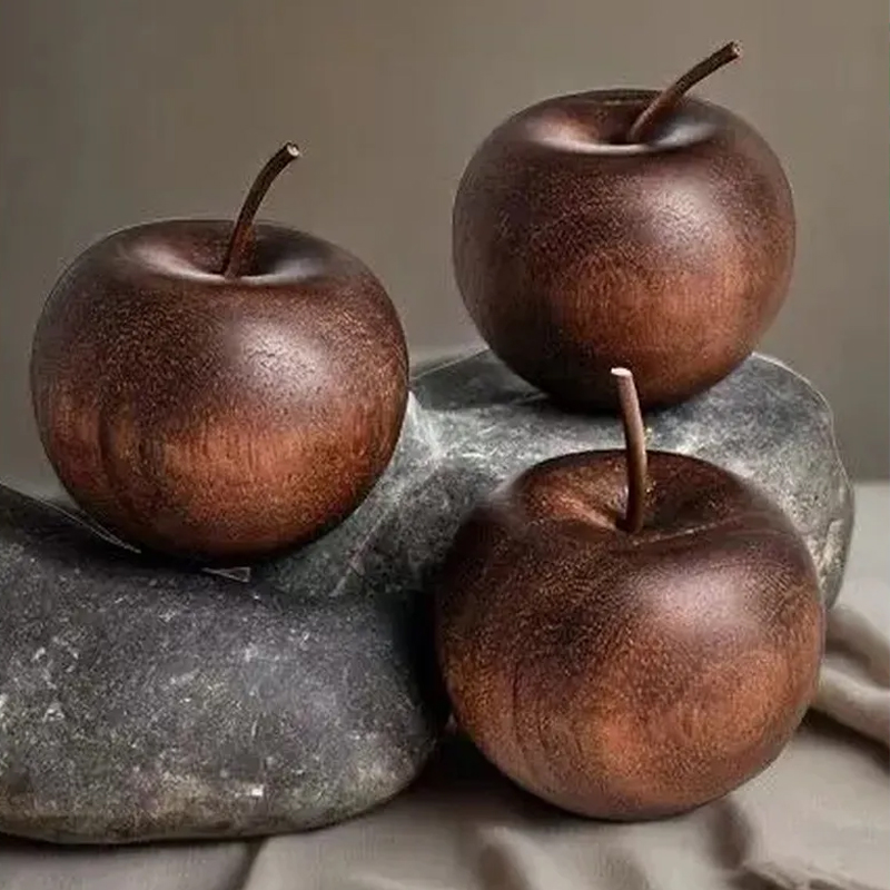 リンゴ アロマディフューザー 木製 天然木 アロマウッド アロマオイル 精油 おしゃれ 癒し ハンドメイド