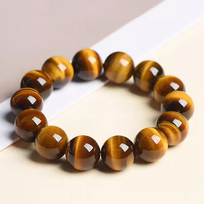 虎目石 タイガーアイ ブレスレット 天然石  パワーストーン 6mm 8mm 10mm 12mm 男性用 女性用 数珠ブレス 腕輪数珠 お守り