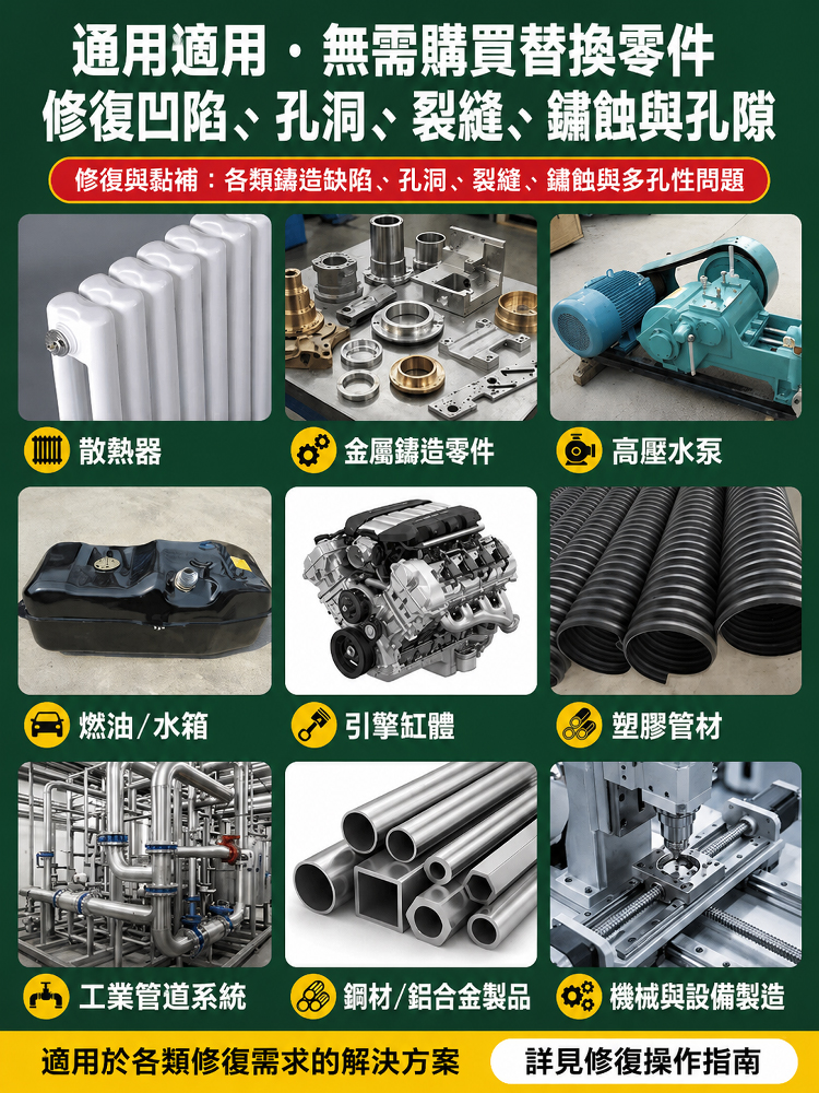 【比電焊還牢固】防水防漏高強度鑄工膠