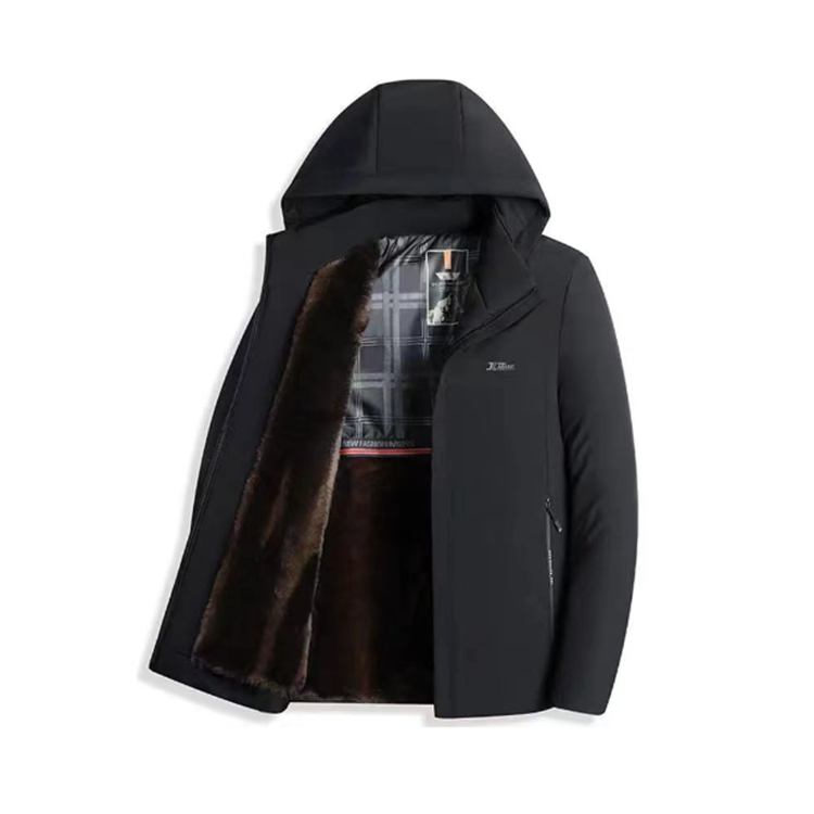 [可拆卸內膽]金貂絨派克服